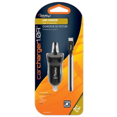 Power Up! DC Car Charger 1.0a - Type C 191-054127